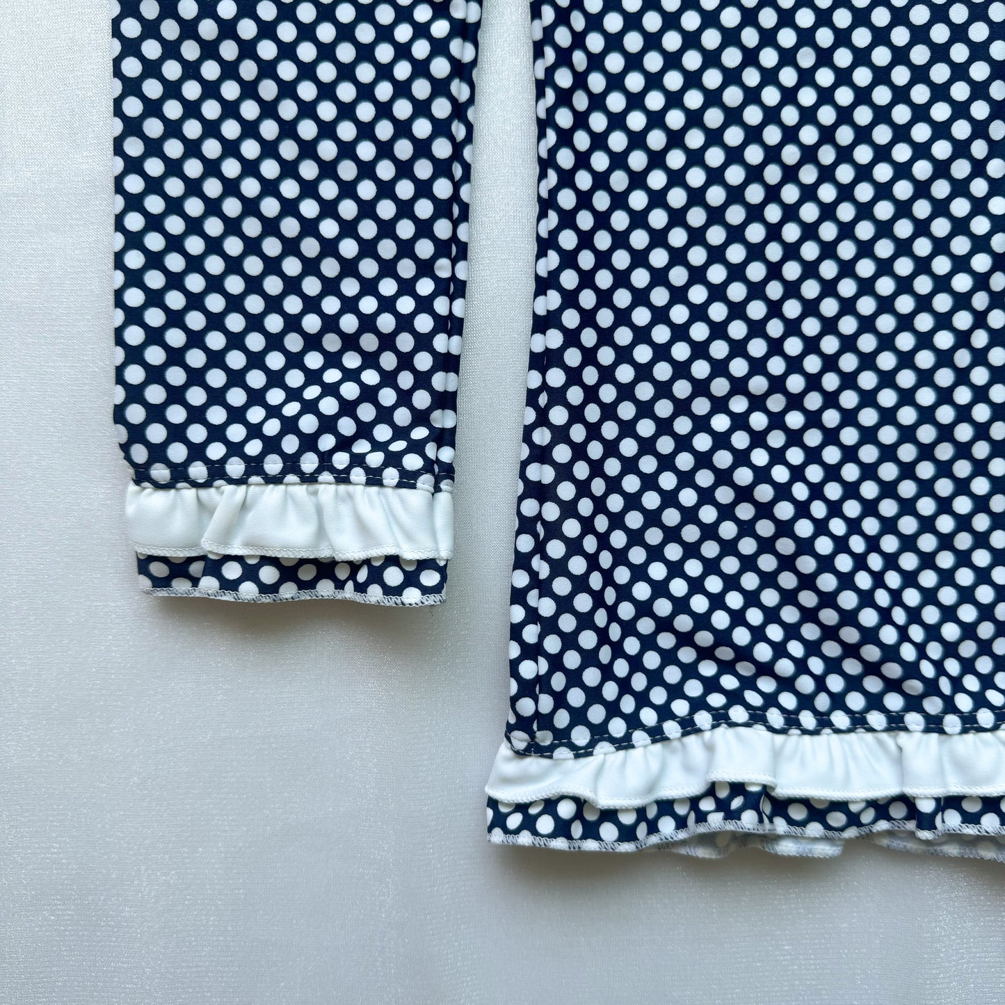 Navy and White Polka Dots Rashguard