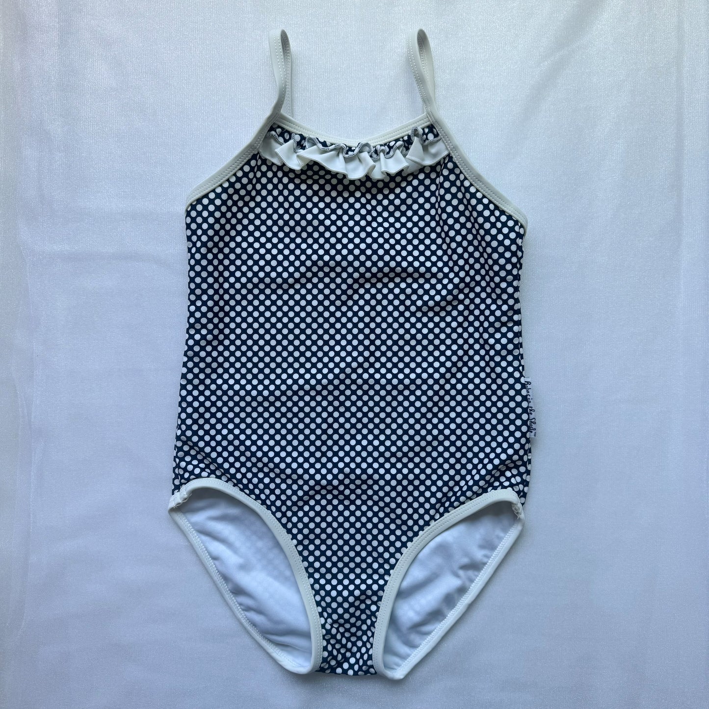 Navy and White Polka Dots Bathers