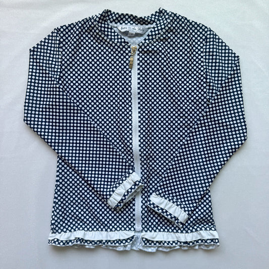 Navy and White Polka Dots Rashguard