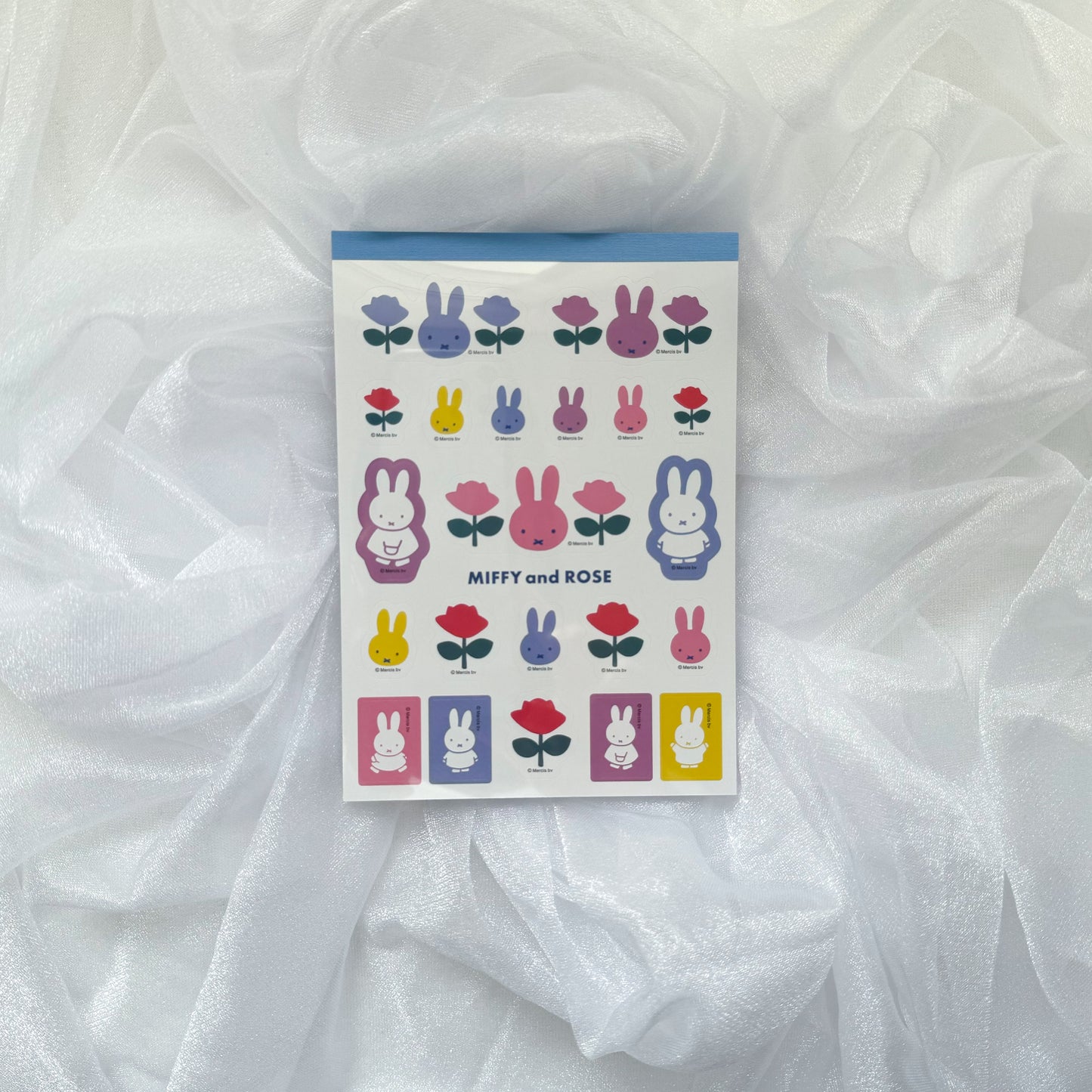 Miffy&Rose Memo Pad with Sticker ミッフィー メモパッド｛シール付｝