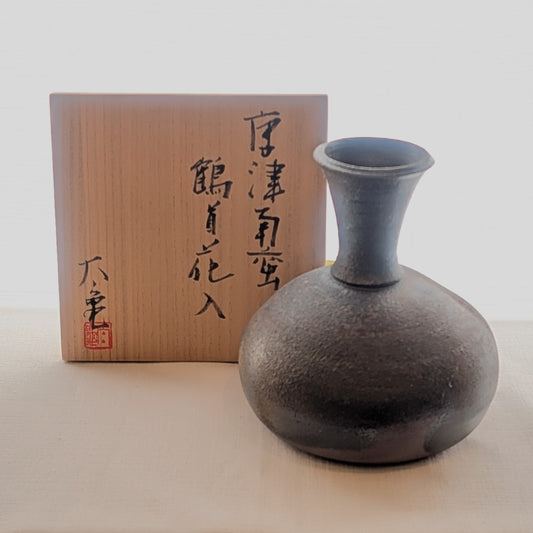 #19 唐津南蛮鶴首花入