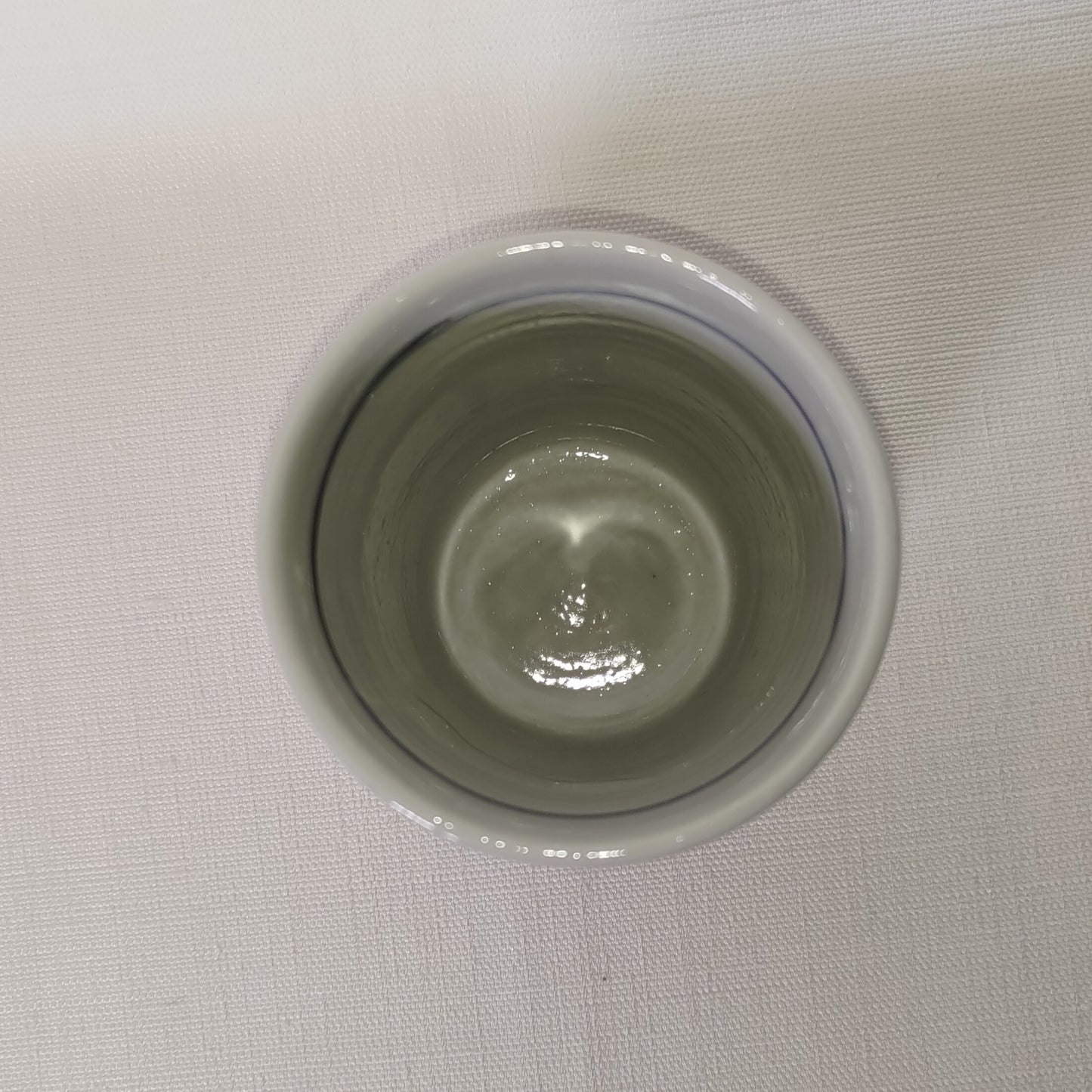 #007 染付小魚文筒湯呑